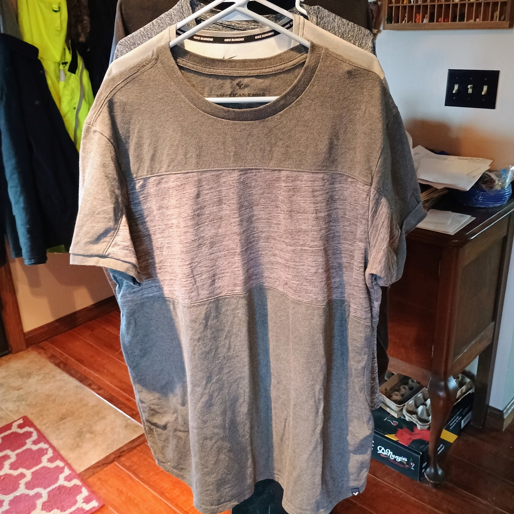 American Eagle Outfitters Two-Tone Gray Men's T-Shirt Bin 18